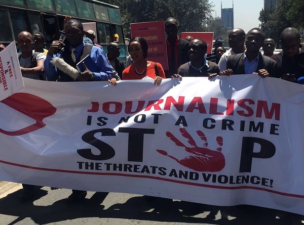 Journalists protest over increasing cases of harassment item-thumbnail