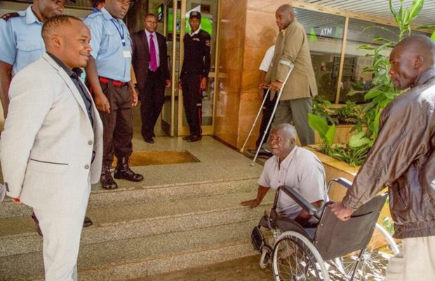 Touching : Jaguar buys a Wheel Chair for a disabled man whom he saw struggling at NSSF Touching : Jaguar buys a Wheel Chair for a disabled man whom he saw struggling at NSSF