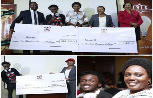 Groove Winners : Bahati And Sara K Receive A Cheque Of Ksh.200,000 Each From President UHURU item-thumbnail
