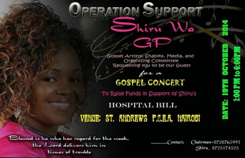 A Fundraiser Has Been Set Up For Shiru Wa GP To Help Cover Hospital Bill Of Ksh. 2 Million Shillings item-thumbnail