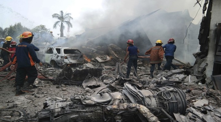 100 Feared Dead After Indonesia Military Plane Crashes Into A residential Area item-thumbnail