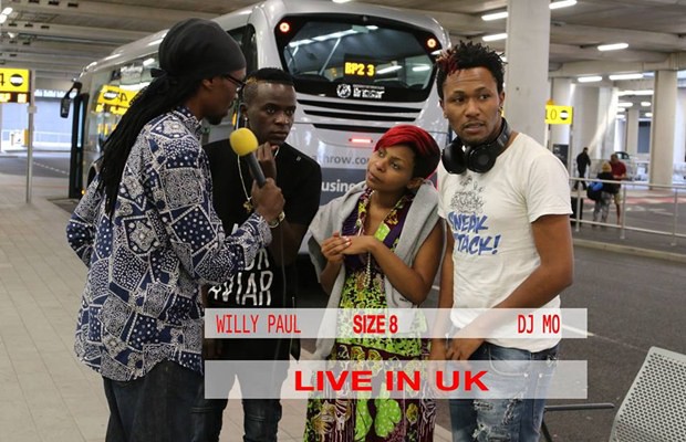 Size 8, Willy Paul And DJ Mo LAND In UK item-thumbnail
