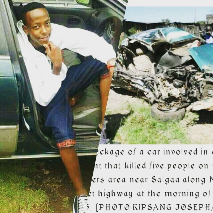 link Derrick was among the teens who died at Salgaa uliza